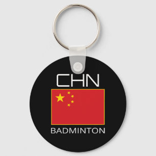 Porte-clés Chine Badminton Équipe Ventilateur Cadeau Athlète