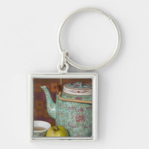 Porte-clés Chine, Hong Kong. Théière traditionnelle chinoise 