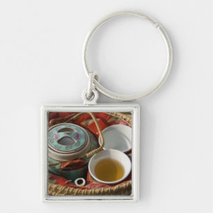 Porte-clés Chine, Hong Kong. Théière traditionnelle chinoise