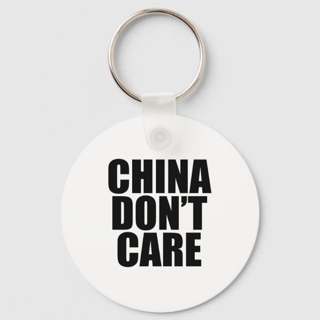 Porte-clés Chine Je M'En Fiche  (Recto)