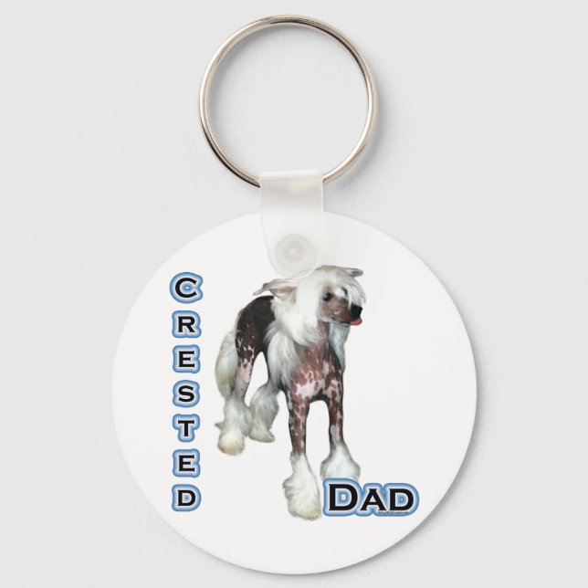 Porte-clés Chinese Crested Papa 4 - Porte - clé (Recto)