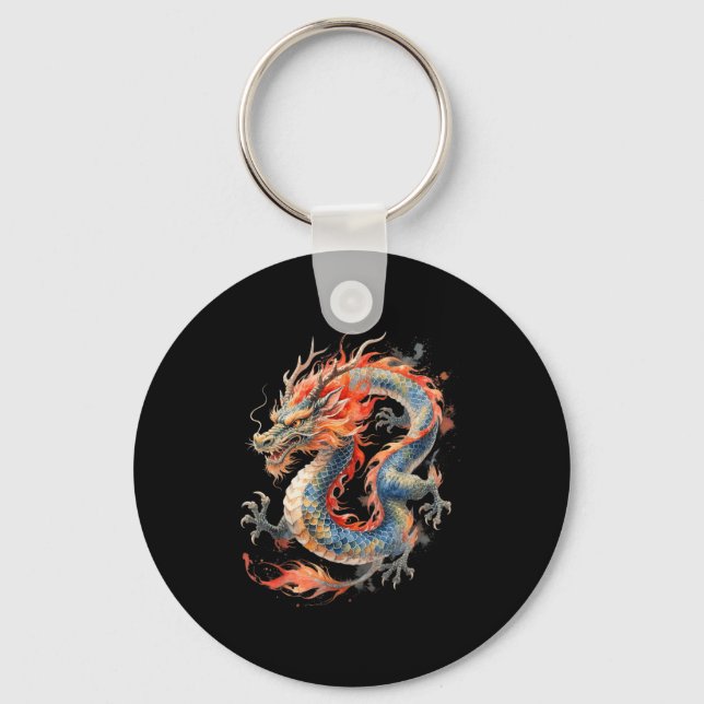 Porte-clés Chinese Dragon Asian Mythology Zodiac  (Recto)