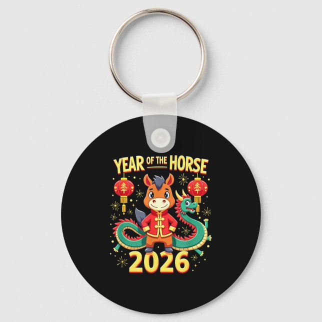 Porte-clés Chinese New Year 2026 Year Of The Horse  (Recto)