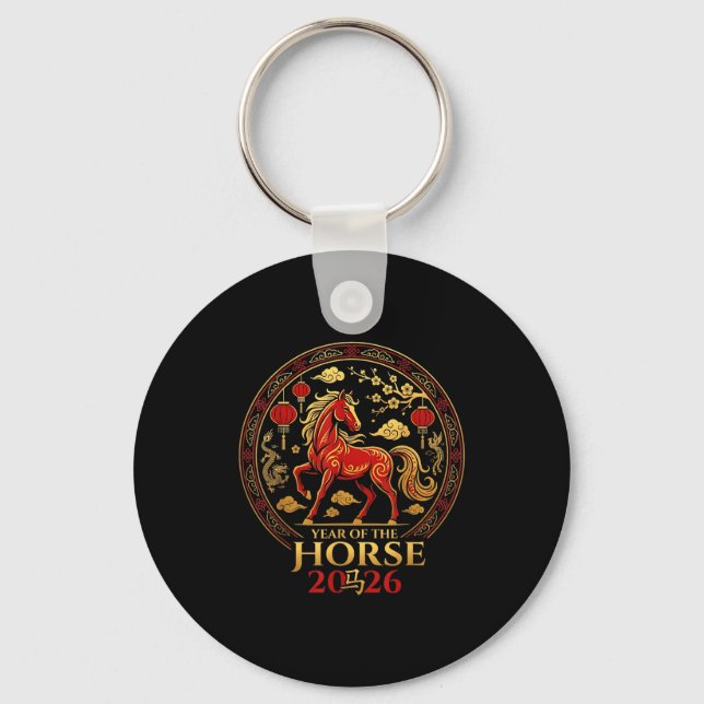 Porte-clés Chinese New Year 2026 Year Of The Horse 4  (Recto)