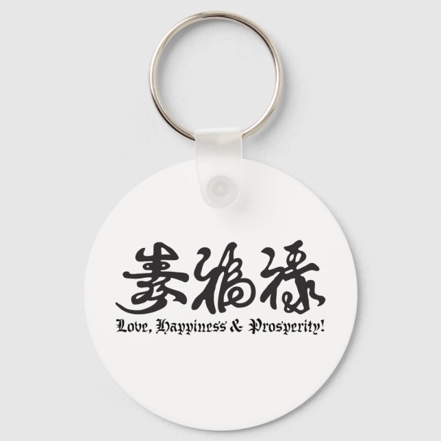Porte-clés Chinois Black Lettering ! (Recto)