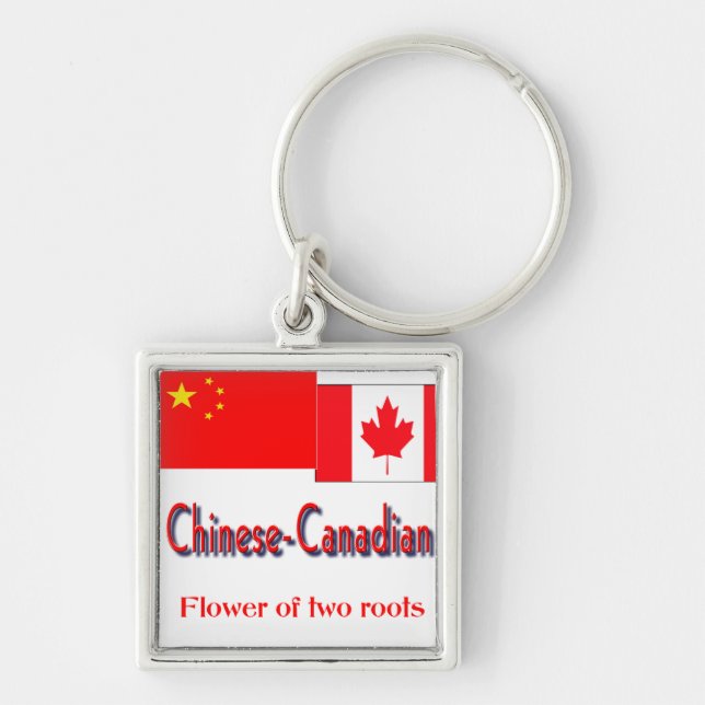 Porte-clés chinois-canadien (Devant)