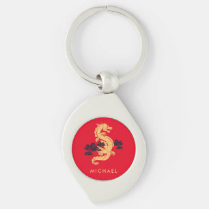 Porte-clés Chinois Lunar New Year Dragon 2024 Personnalisé