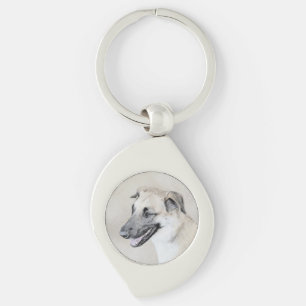 Porte-clés Chinook (oreilles d'hélicoptère) Peinture - Chien