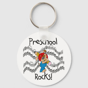Porte-clés Chiot avec des roches d'école maternelle de crayo