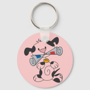 Porte-clés Chiot avec le T-shirts et les cadeaux de journal