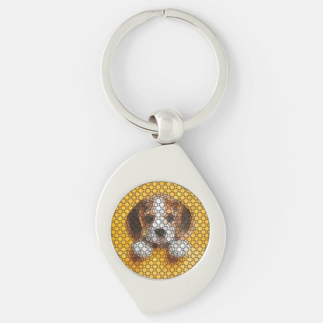 Porte-clés Chiot, Beagle, animal (Devant)