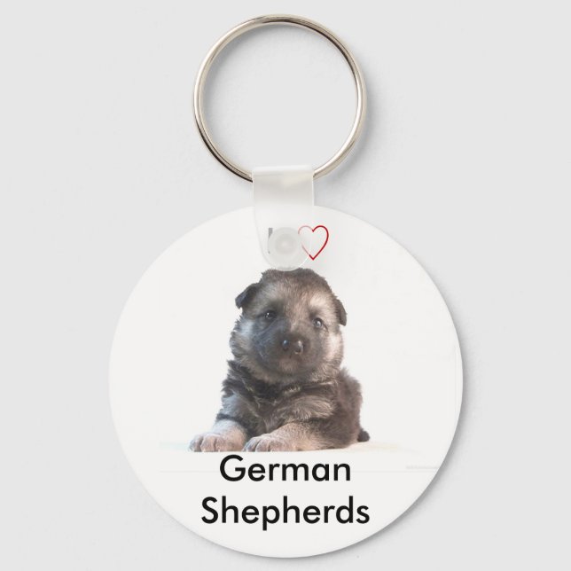 Porte-clés Chiot berger allemand (Recto)