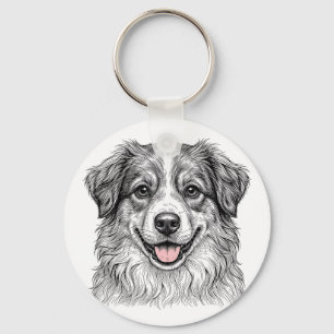 Porte-clés chiot berger australien