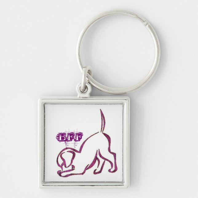 Porte-clés Chiot BFF (Devant)