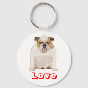 Porte-clés chiot Bouledogue Anglais