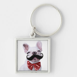 Porte-clés Chiot de chien de Taureau de Français avec la