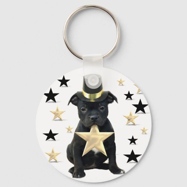 Porte-clés Chiot de la Stafforfshire (Recto)