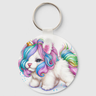 Porte-clés Chiot de licorne de Fluffy
