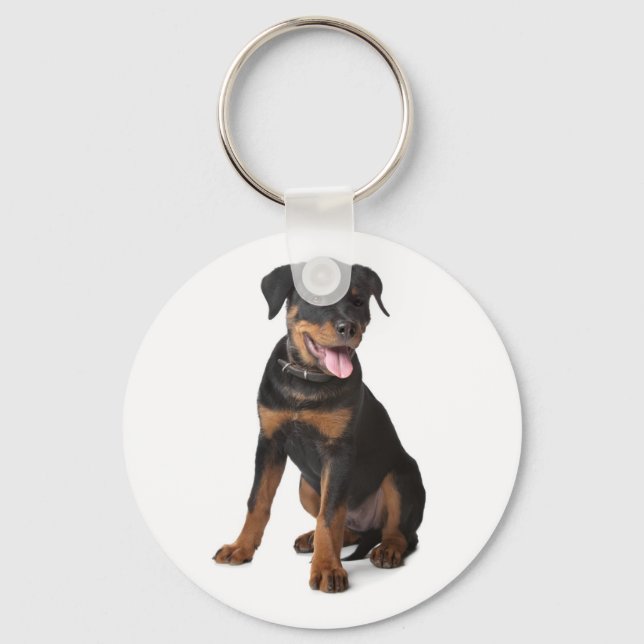 Porte-clés chiot Rottweiler (Recto)