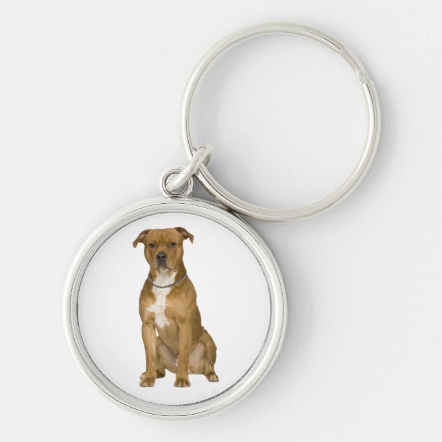 Porte-clés chiot Terrier Amstaff (Devant)