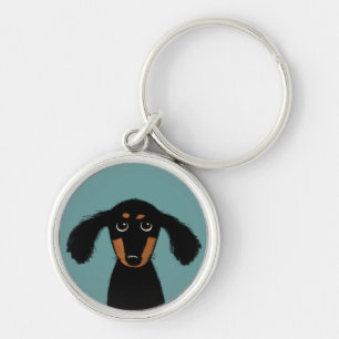 Porte-clés Chiots Teckel à Poil Long