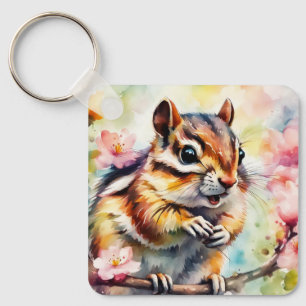 Porte-clés Chipmunk du printemps