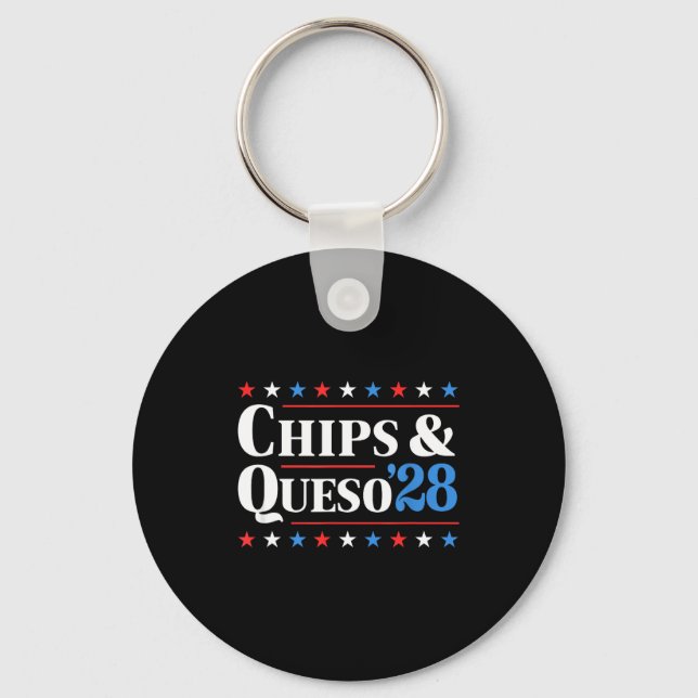 Porte-clés Chips And Queso 2028 Funny Presidential Election 2 (Recto)
