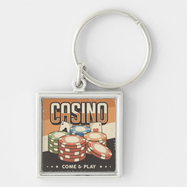 Porte-clés Chips de poker Las Vegas Casino (Devant)