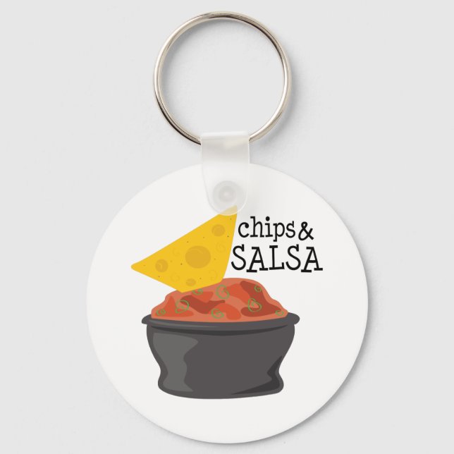 Porte-clés Chips et salsa (Recto)