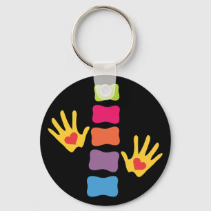 Porte-clés Chiropractic Hands & Spine Keychain