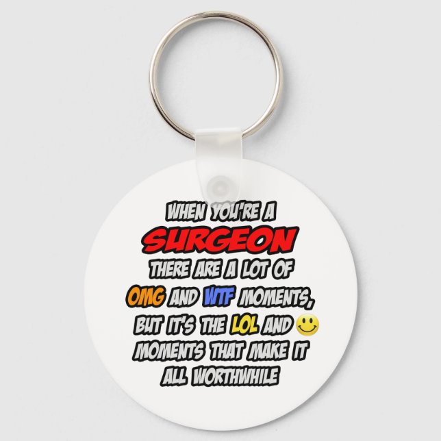 Porte-clés Chirurgien .. OMG WTF LOL (Recto)