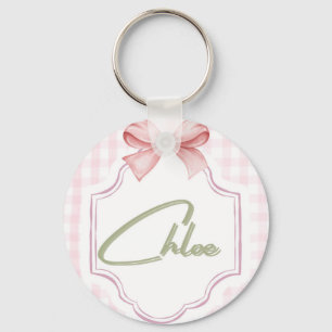 Porte-clés Chloé personnalisé bébé fille infirmière Bow&En vi