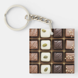 Porte-clés Chocolat de luxe fait main dans une boîte
