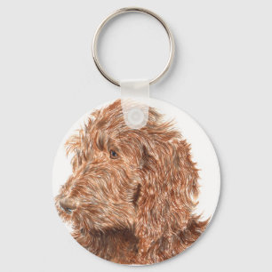Porte-clés Chocolat Labradoodle