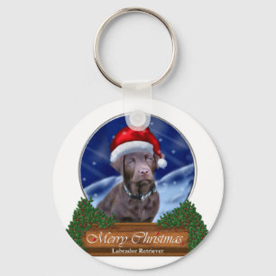 Porte-clés Chocolat Labrador Retriever Cadeaux de Noël