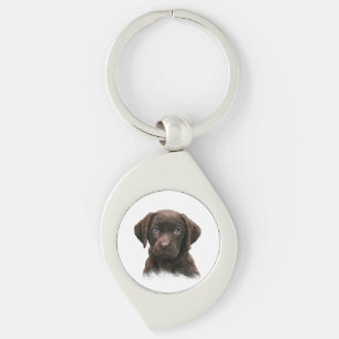 Porte-clés Chocolat mignon Labrador Chiot