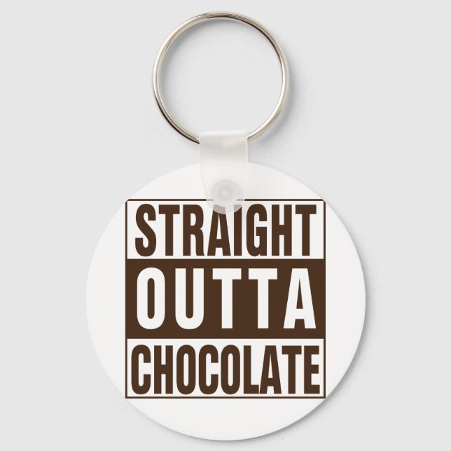 Porte-clés Chocolate Straight Outta Brown (Recto)