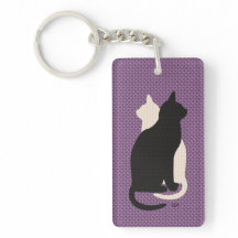 Choisir Couleur Noir Blanc Chat Duo Yin Yang Style