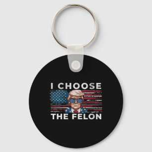 Porte-clés Choisissez Le Felon Funny Trump 2024 Républicain P