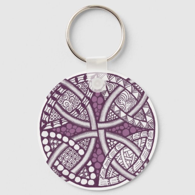 Porte-clés Choisissez votre couleur Celtic Knot Motif (Recto)