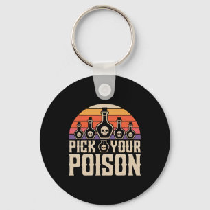 Porte-clés Choisissez votre poison Bouteilles de potion gothi