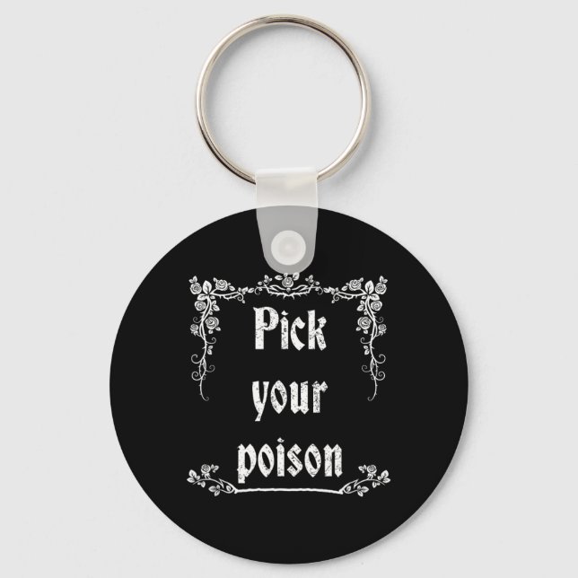 Porte-clés Choisissez Votre Poison Halloween (Recto)