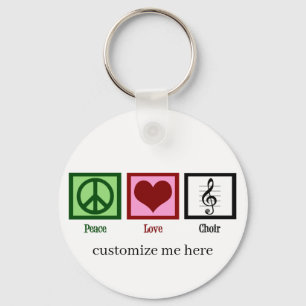 Porte-clés Chorale Peace Love