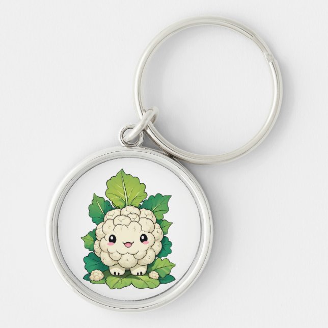 Porte-clés Chou-fleur Kawaii (Devant)