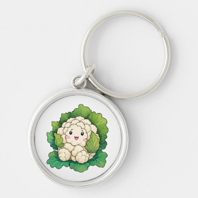 Porte-clés Chou-fleur Kawaii (Devant)