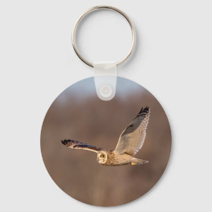 Porte-clés Chouette à oreilles courtes en vol