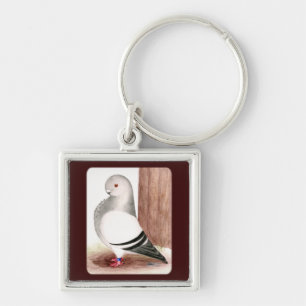 Porte-clés Chouette d'Afrique bleue Pigeon