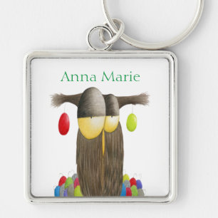 Porte-clés Chouette de Noël