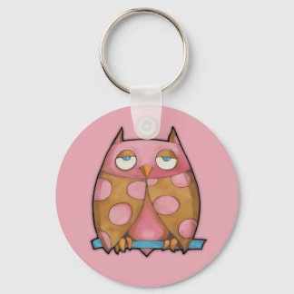 Porte-clés Chouette rose Porte - clé