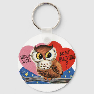 Porte-clés Chouette vintage Valentine